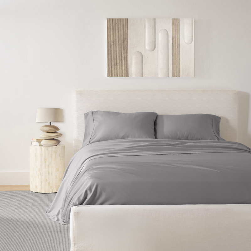 Lux Enzyme-Washed Double-Brushed 4pc. Sheet Set, Twin XL, Graphite