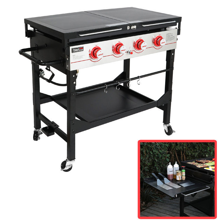 Camp Chef FTG600 Portable 4-Burner Liquid Propane Flat Top Grill in the Flat  Top Grills department at