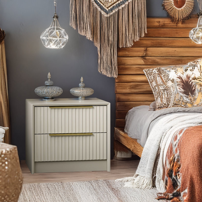 2 Cabinets Nightstand