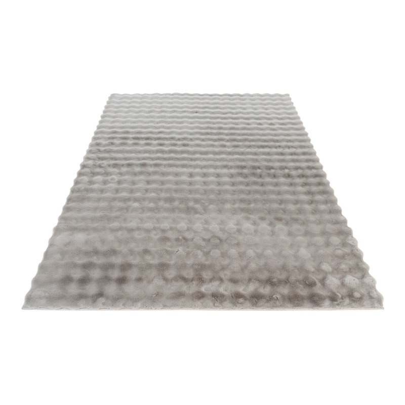 Aspen Geometric Hand Tufted Area Rug, Rectangular 160 x 230cm, Silver