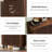 33.46" Modern Wooden 6-Tier Shoe Cabinet With Louvered Doors-1841305366