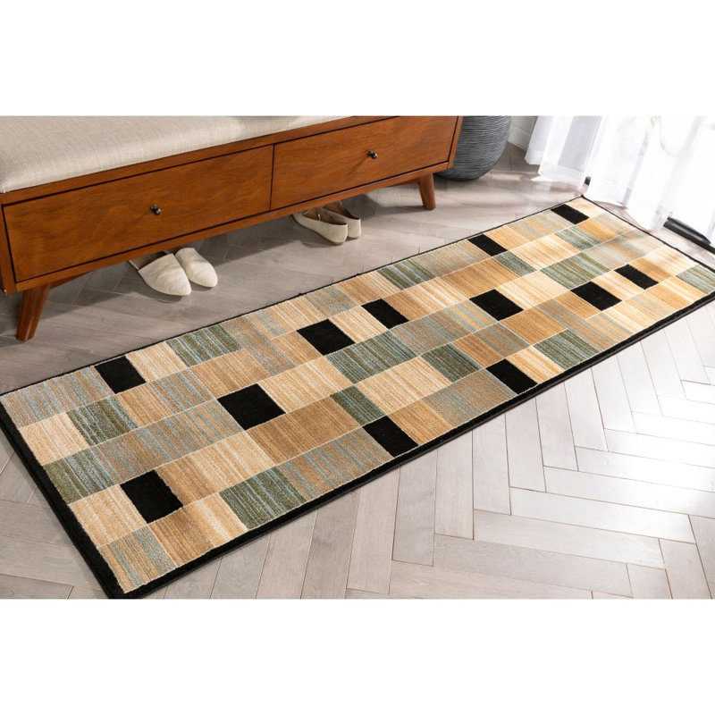 Tapis géométrique Chimeng Eslem, Tapis de couloir 2 pi 3 po x 7 pi 3 po