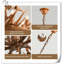 Luminaire suspendu en laiton antique DEL Javid
