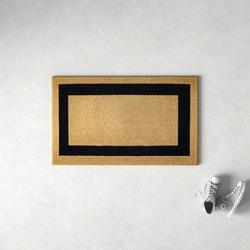 Jewell Doormat, 2' x 4'9", Black
