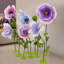 Grand ensemble de 9 fleurs artificielles avec supports surdimensionnés décorations florales de mariage et d'événement pour décors, fêtes et espaces photos