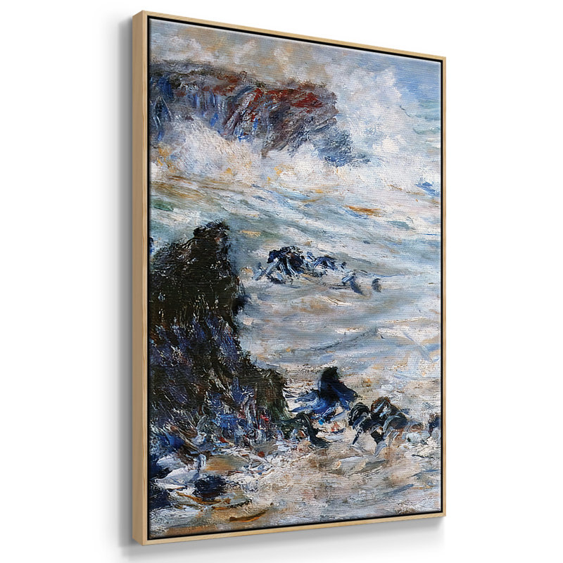 Tempête dans la belle 3 pièces, H 36 po x l 75 po x P 2 po, Naturel