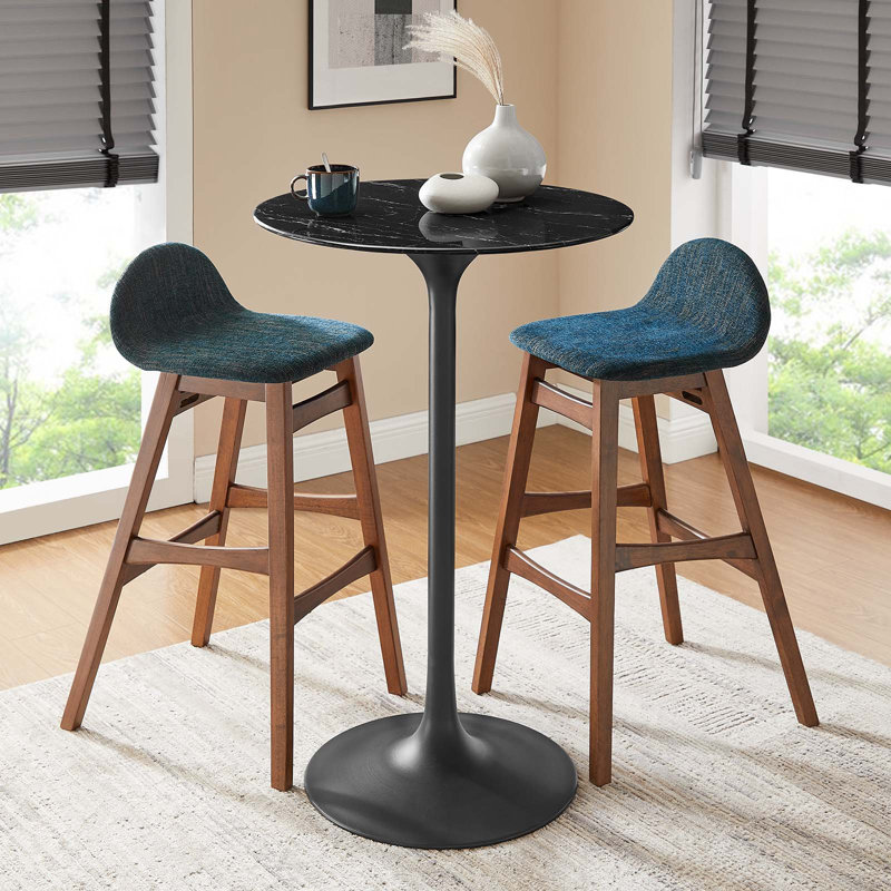 Table de salle à manger Lippa, l 28 po x L 28 po, Bar (hauteur de 40,5 po)