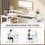L-Shaped Computer Desk with Built-In Electrical Outlet-1121111477-1121555736