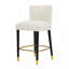 Tabouret de bar avec repose-pieds élégant et revêtement moelleux pour une expérience luxueuse-405451203