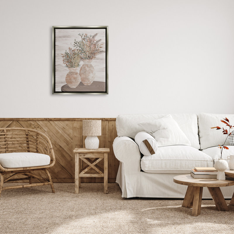"Modern Farmhouse Blooms", art mural sur toile flottante par Cindy Jacobs, H 31 po x l 25 po x P 1,7 po