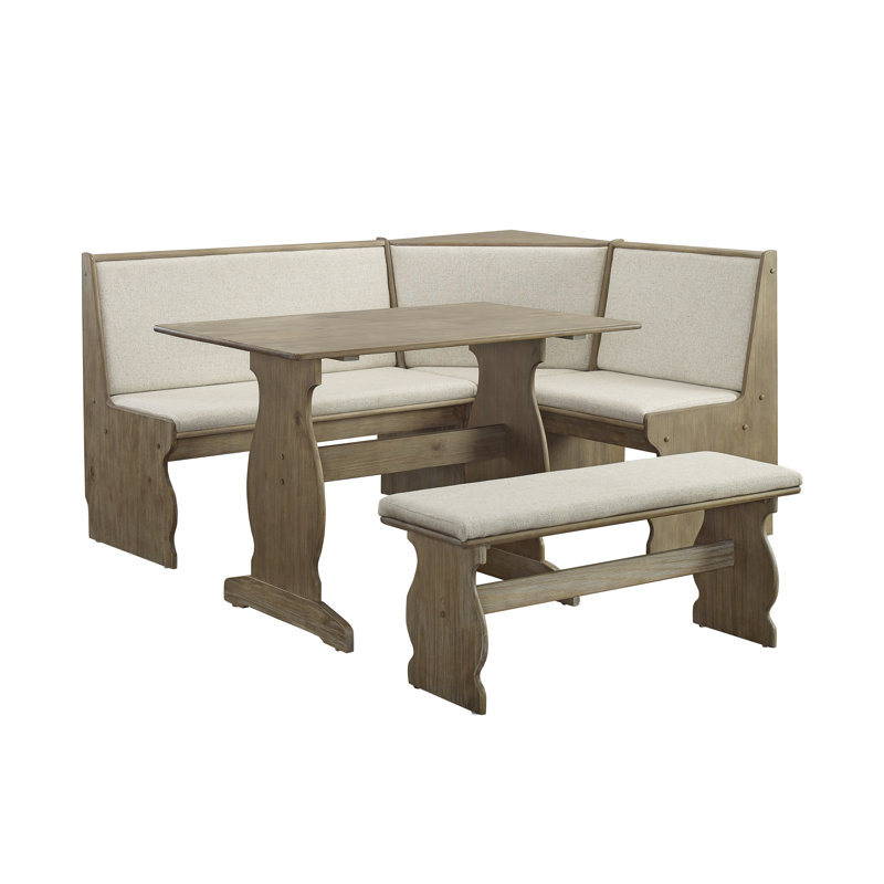 Coin-repas Bagwell rembourré pour cinq personnes, Naturel / Beige