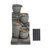 Jalijah 30" 4-Tier Cascading Outdoor Freestanding Water Fountain with Solar Pump & LED Lights-1075675436