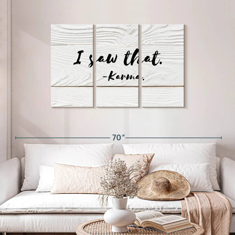 Tergel Karma Humor Typography, 28" H x 45" W