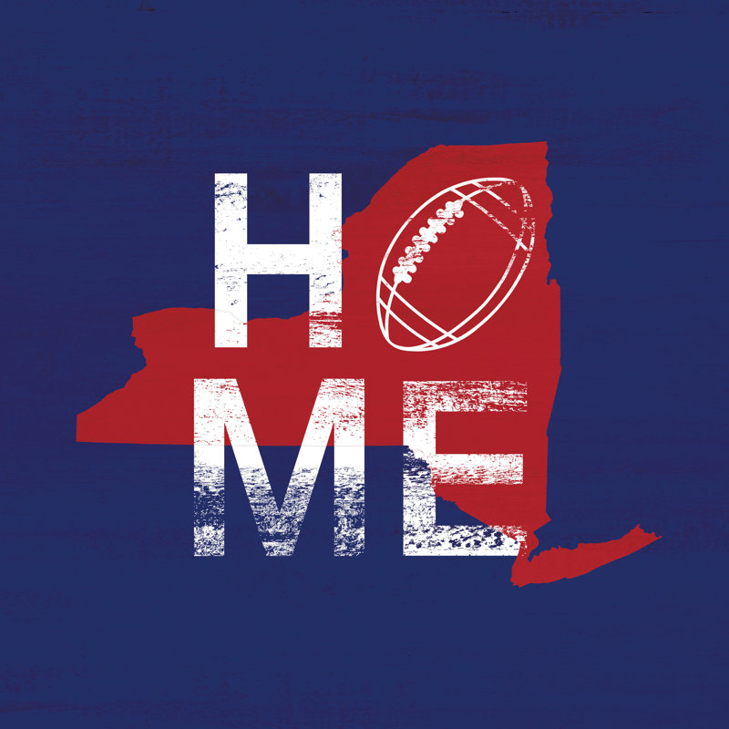 Home Football Giants - Wrapped Canvas Print, 30cm H x 30cm W
