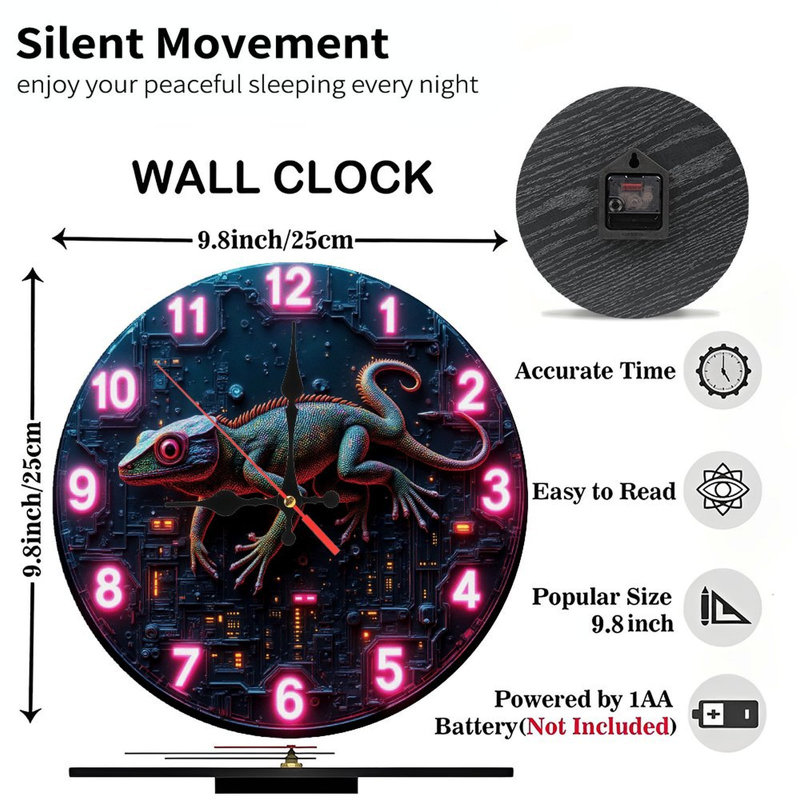 Gecko Wall Clock