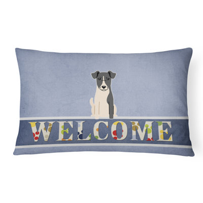 Coussin Smooth Fox Terrier Welcome