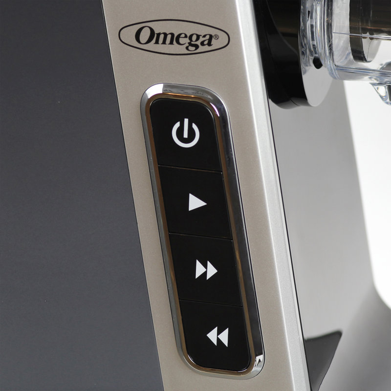 Omega Slow Masticating Juicer, BPA Free with Wide Mouth,  MM400, Grey