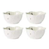 Lenox Butterfly Meadow Floral Set Of 4 Dessert Bowls - Green