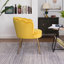 Fauteuil demi-tonneau en velours l 66,04 cm Floreal-1461271450