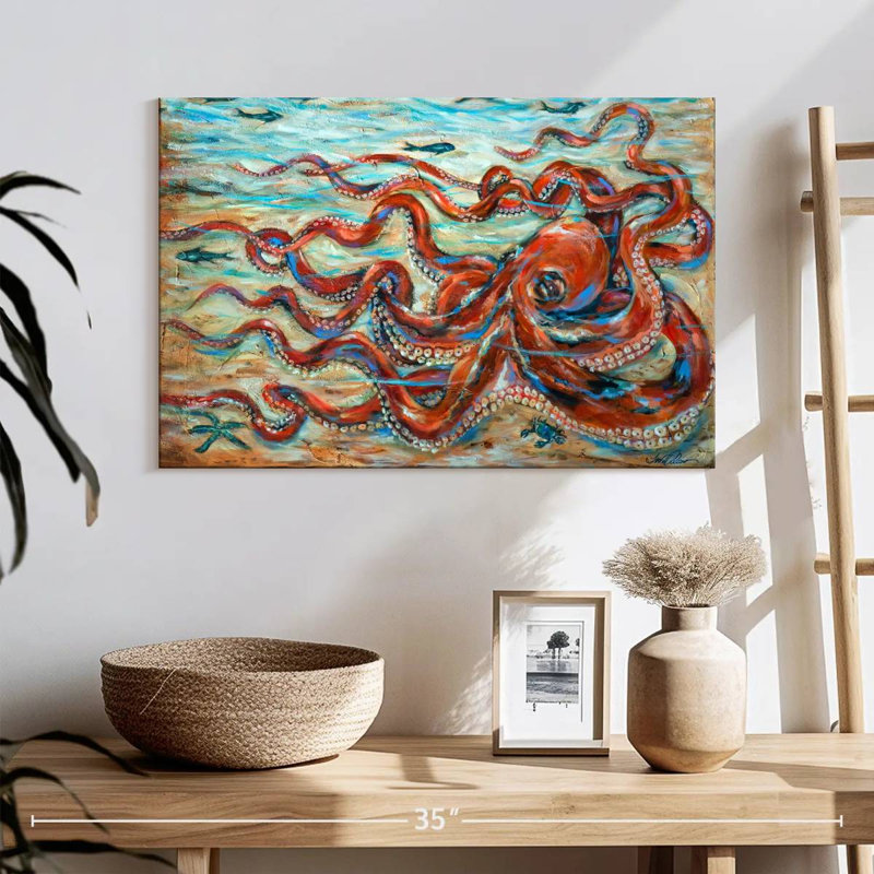 Octopus Crawl, 16" H x 24" W
