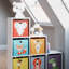 Gillman 106Cm Cube Unit in Grey/Red/Green