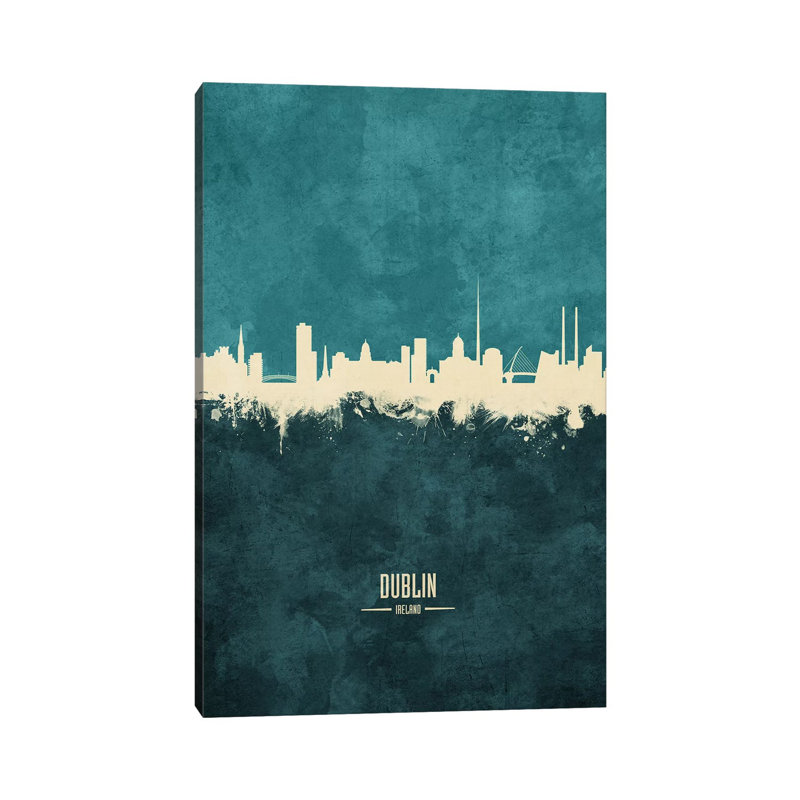 Dublin Ireland Skyline by Michael Tompsett - Wrapped Canvas Print, 30.48cm H x 20.32cm W x 1.91cm D