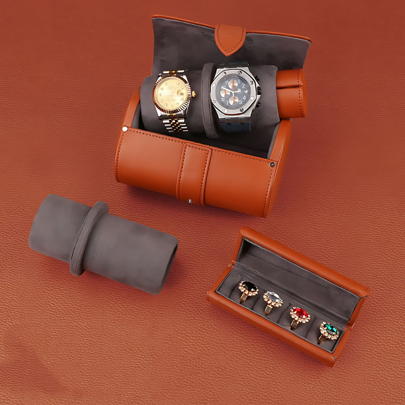Boîte à montre +, Brun