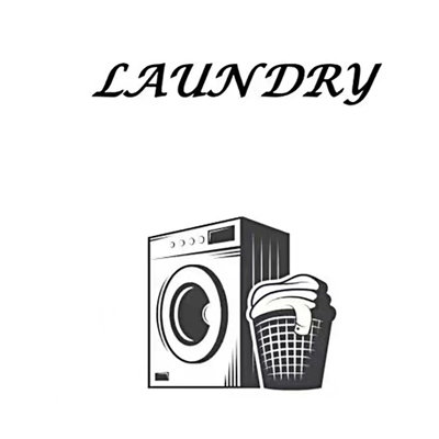 Laundry Plaque Wall Decal