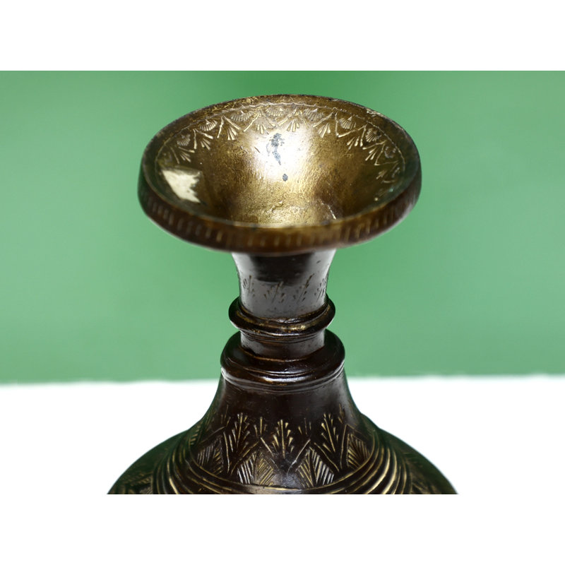 Vase de table en laiton 10 po