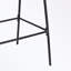 Ensemble de 2 tabourets de bar avec structure en métal et pieds robustes-1584744803