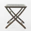 Table pliante d'extérieur en bois d'acacia de 43,5 po Positano