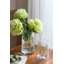 Vase cylindrique d'appoint en verre avec motifs feuille d'or - transparent / or-996559401