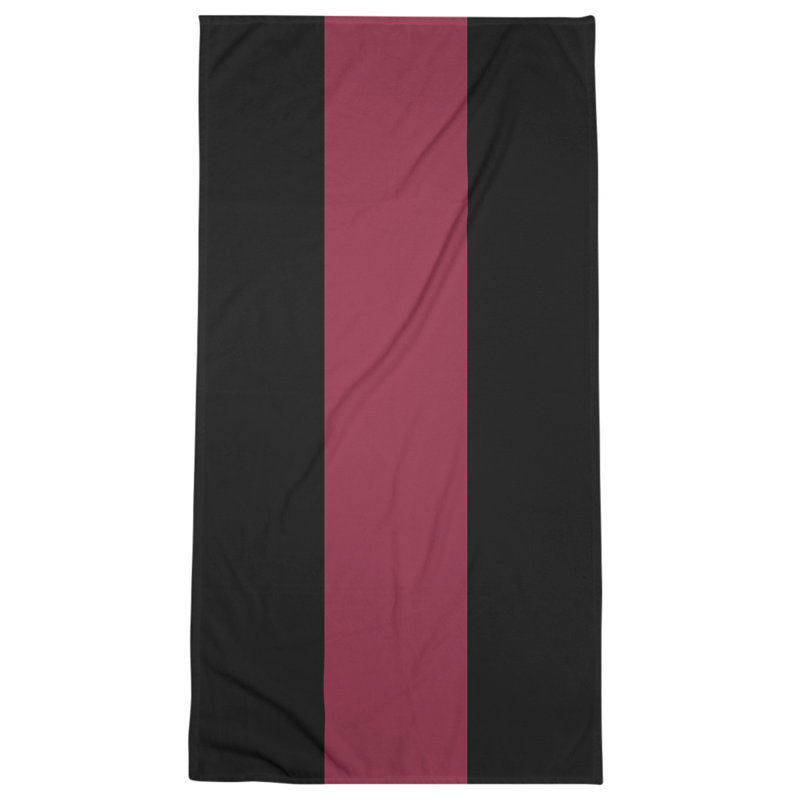 Cotton Blend Beach Towel, Yellow/Black/Red