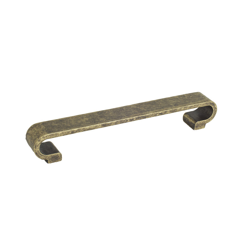Poignée barre 6 5/16" au centre Hilt, Laiton antique