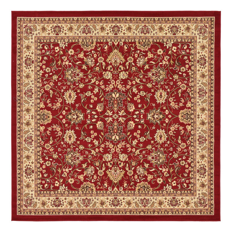 Bhatari Indoor Rug, Square 7'10", Burgundy