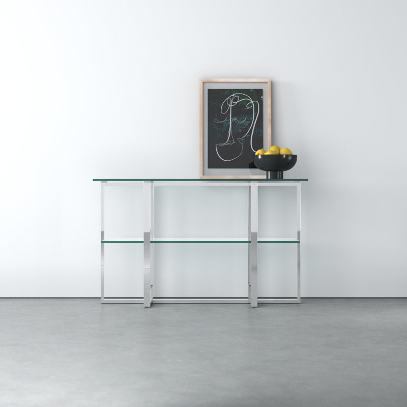 Dern Glass 50" Wide Console Table