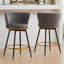Tabouret de comptoir rembourré avec structure en métal (ensemble de 2)-1238120002