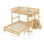 Lit simple superposé simple avec bureau, 3 tiroirs de rangement