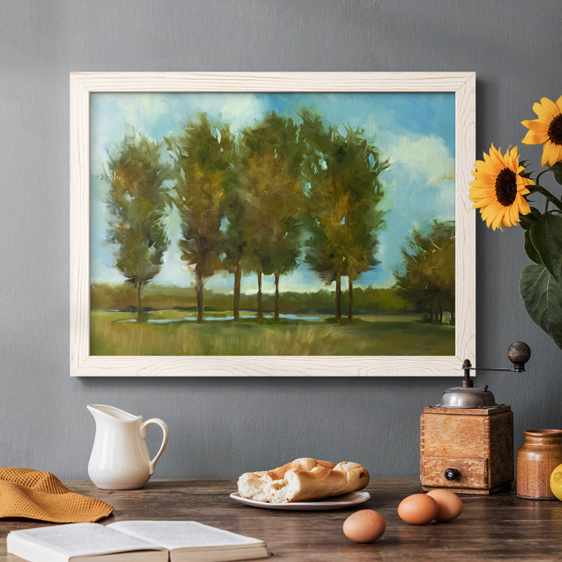 " Tall Trees ", White, 22" H x 32" W x 1.5" D