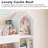 White 54.5"W Storage Bookcase, White Cube Bookcase with Removable Drawers-112680309