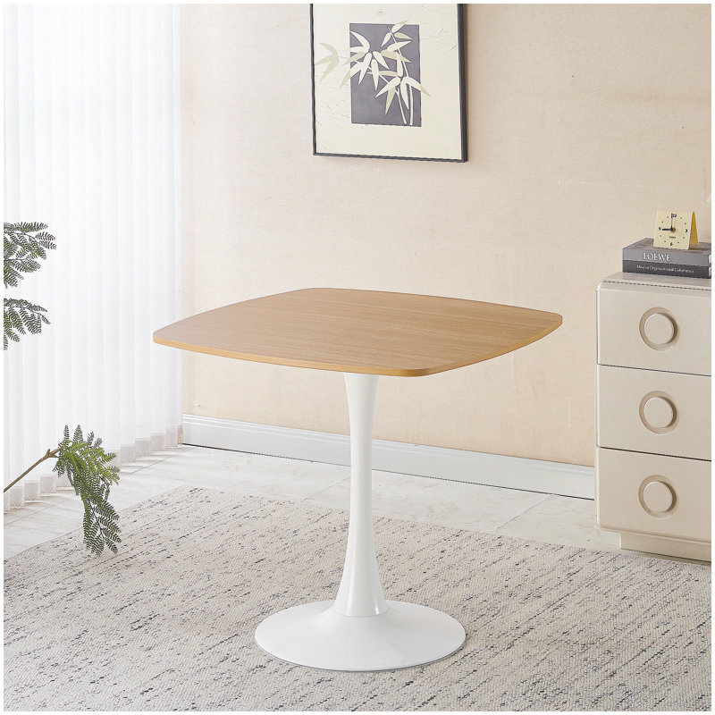 31.5INCH DINING TABLE OAK, White, Oak