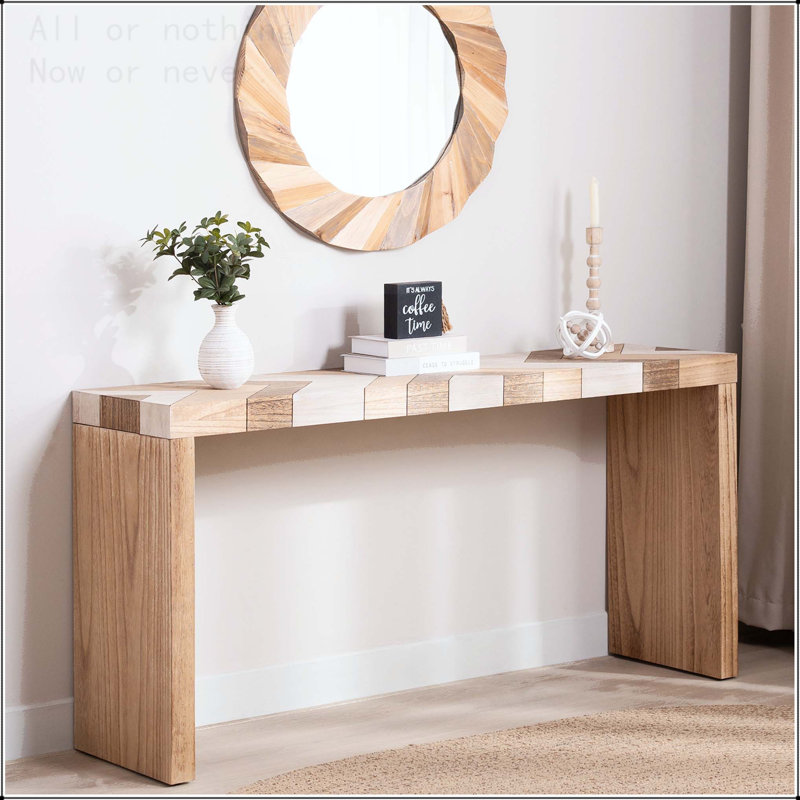 Console moderne avec plateau à chevrons