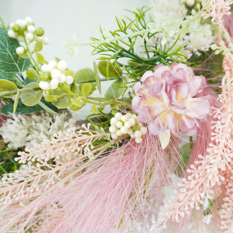 Couronne de fleurs artificielles 22 po Gassville
