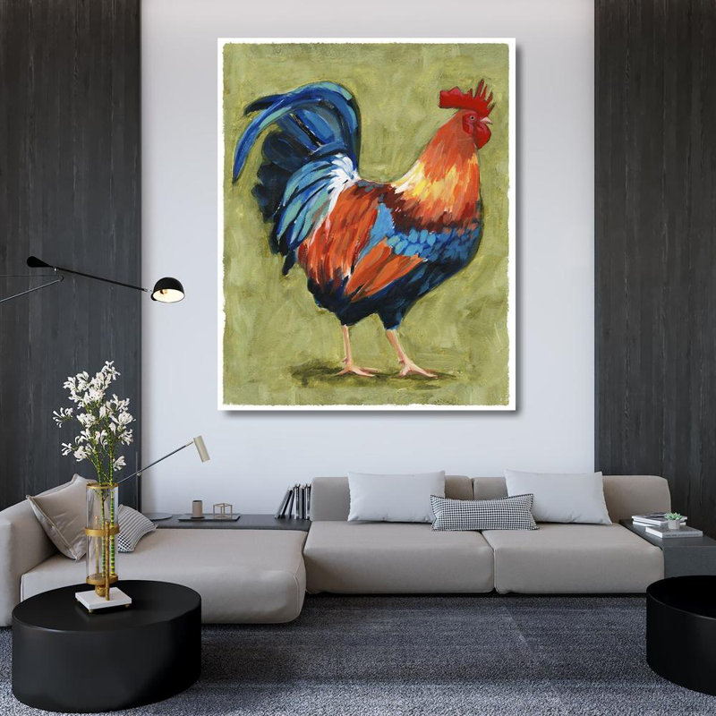 Ophelia & Co. Borges, Victor, reproduction d'art sur toile tendue, "Chicken Scratch I", H 44 po x l 36 po