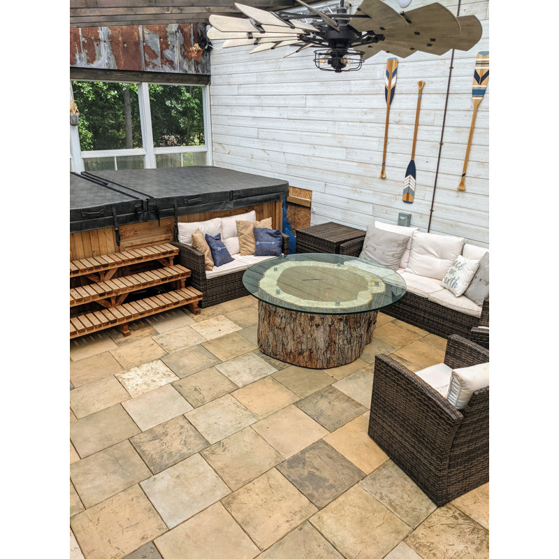 Elevate 16'' L x 16'' W Tile - Pecan Medley