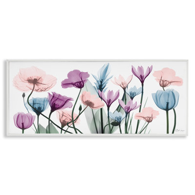 Art mural sur toile tendue surdimensionné moderne avec des tulipes pastel translucides modernes par Albert Koetsier
