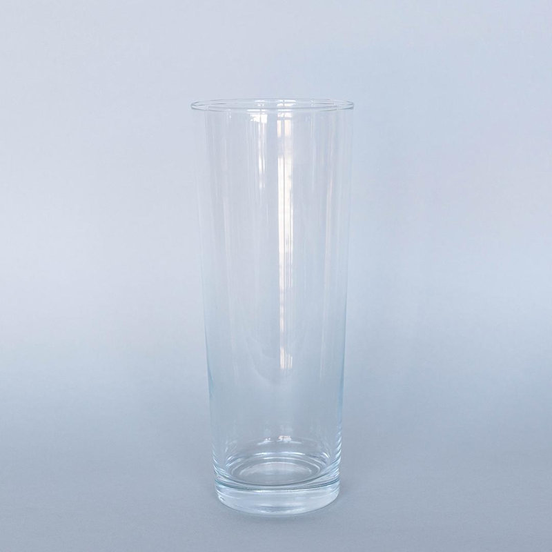 Vase élégant au design cylindrique, H 3,5 po x l 9,5 po x P 3,5 po
