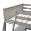 Lit mezzanine double avec tablettes et bureau, lit mezzanine avec bureau-620872237