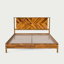 Base de lit avec tête de lit Vivian DELUXE - bois d'acacia-797625049-775379058