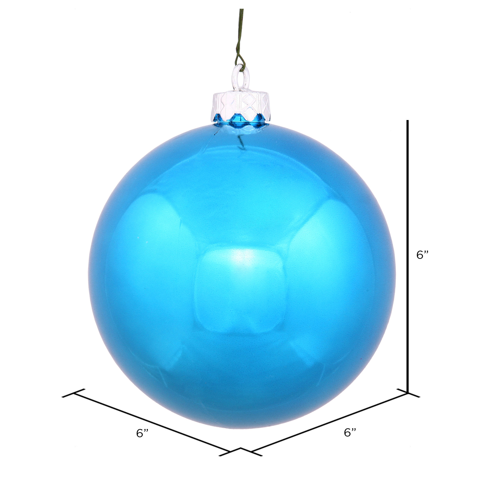 Holiday Décor Ball Ornament, Turquoise